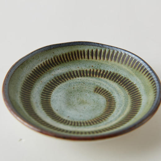 厨房日式超轻量餐具小碗饭碗餐盘深盘 青朽叶 商品图3
