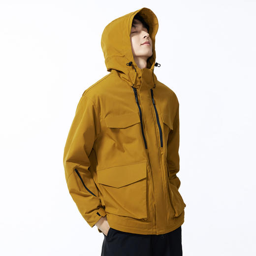 GXG男装【三防】秋季时尚抽绳户外山系拼接贴袋男式连帽夹克K&C 商品图7