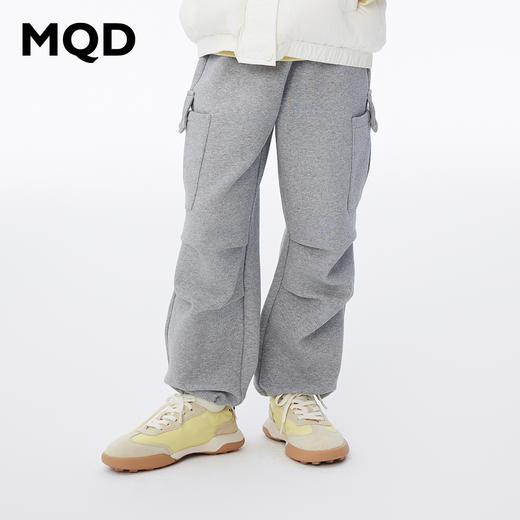 【秒3】【MQD】女童冬季潮酷大口袋伞兵裤型针织长裤 商品图0