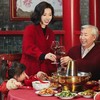 西子/悦己羊绒羊毛手工双面呢红色新年喜妈妈长款大衣/DYXS0556 商品缩略图2