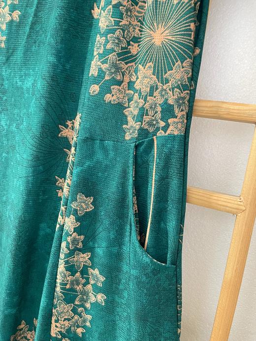 「断码清仓」新款妈妈宽松印花短袖改良旗袍 XL码  ZFYY301 商品图3