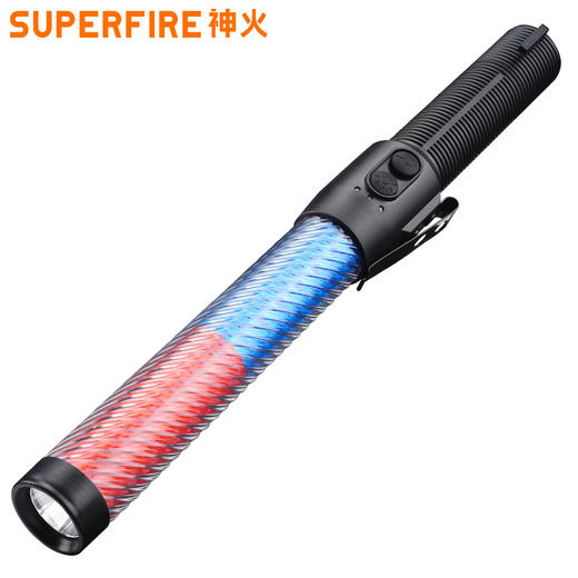 神火YJ11多功能指挥棒强光手电筒充电续航交通指挥夜间警示应援灯 商品图6