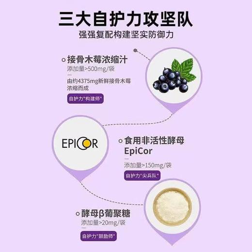 优宝善接骨木莓酵母复合饮品5ml*20支/盒宝宝天然VC符合饮料营养品非活性酵母 商品图2