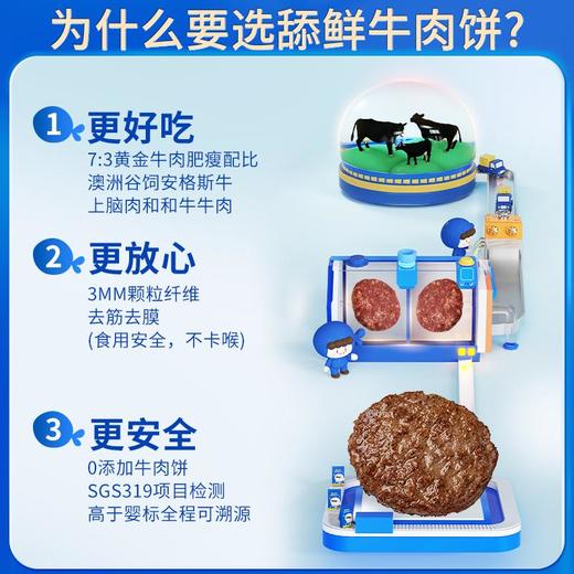 舔鲜 【长肉饼】新鲜和牛牛肉饼安格斯和牛牛肉饼宝宝婴儿童辅食240g 商品图2