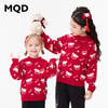 【秒2】【MQD】女童冬季新年童趣图案柔软舒适半高领针织衫 商品缩略图0