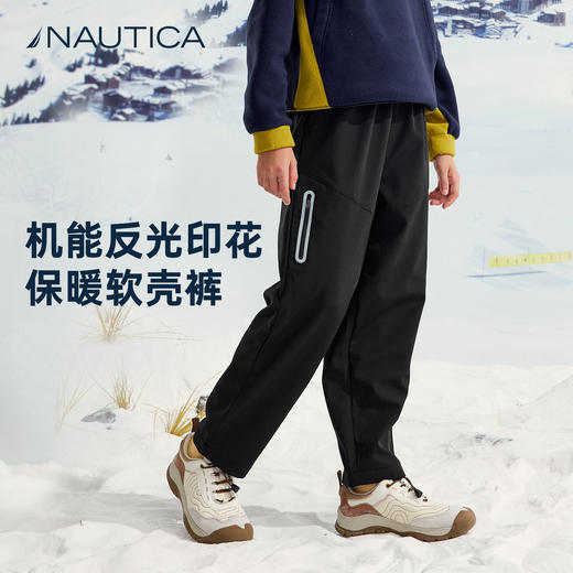 NAUTICA诺帝卡童装 梭织加绒长裤 NK340183 商品图0