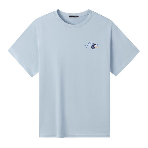 GXG男装【100%棉】夏季时尚印花男士简约字母圆领短袖t恤K&C 商品图2