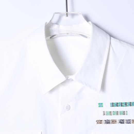 1618101SDSA男士秋冬新款痞帅男装韩版重工小珠子设计翻领长袖衬衫百搭潮 商品图1