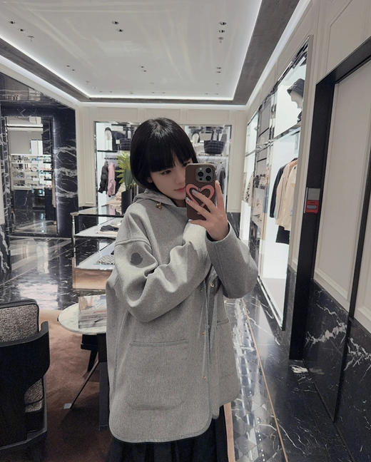 114-2 帮清库 亏清 忙可三合一 羊毛羊绒呢大衣 鹅绒马甲 轻盈保暖多穿外套 只换码不退货 商品图7