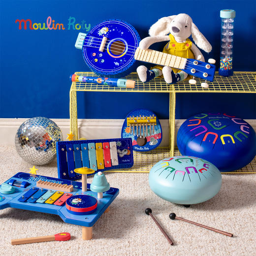 Moulin Roty 雨声棒 小狗普斯系列 适合10个月龄+ 音律启蒙  法国品牌-684093 商品图1