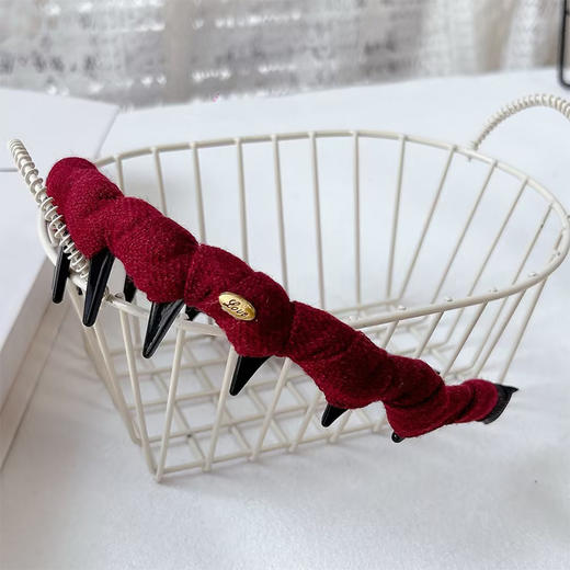 ZY复古红侧标发箍-纪念日百货门店同款169448513 商品图1