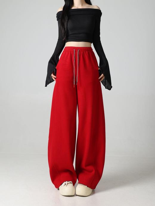 【YW】无忧购【鸿运当“红”】加绒加厚高品质暖心新年鸿运裤重工刺绣弯刀裤2592（截单后5-7天发货） 商品图6