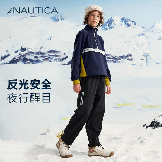 NAUTICA诺帝卡童装 梭织加绒长裤 NK340183 商品图6