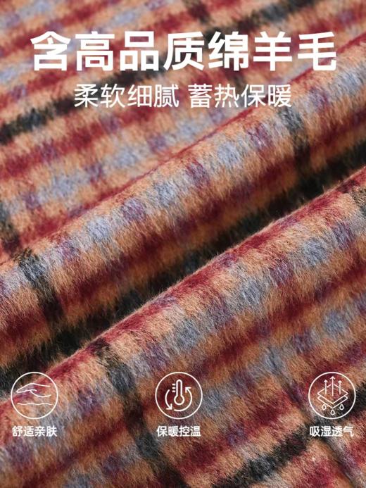 马得工地/MDGDBQ14896/毛呢格子茧形半裙 商品图2