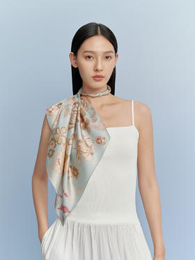 万事利双面印花中方巾-繁花