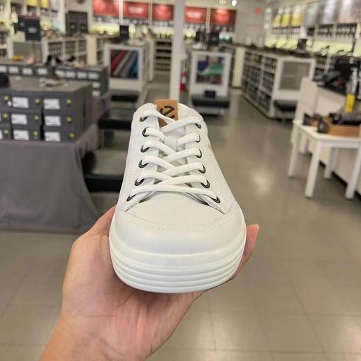 到手价999元 Ecco爱步限时特价款，男士白色牛皮休闲鞋柔酷SOFT 美国代购，无中文标签，介意慎拍 商品图2