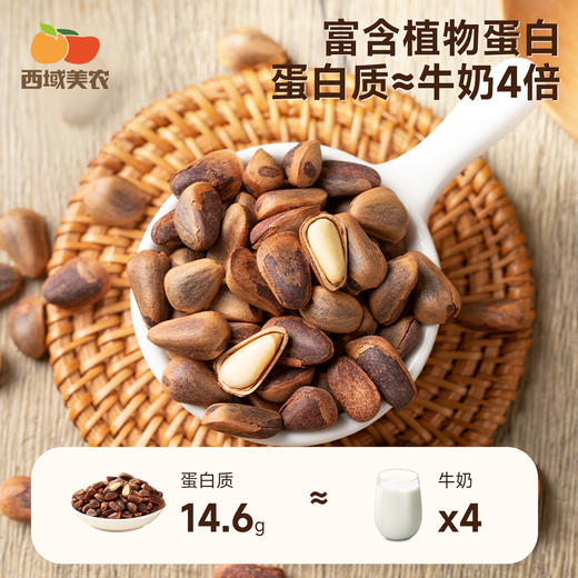 【甄选】内购西域美农原色松子500g（送夹子） 2025新货松子 配料干净 松香浓郁 商品图5