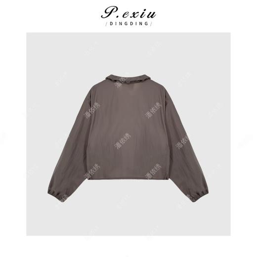 04-2潘依绣丁丁宠粉夏季新款立体口袋立领长袖薄款外套Q6558 商品图1