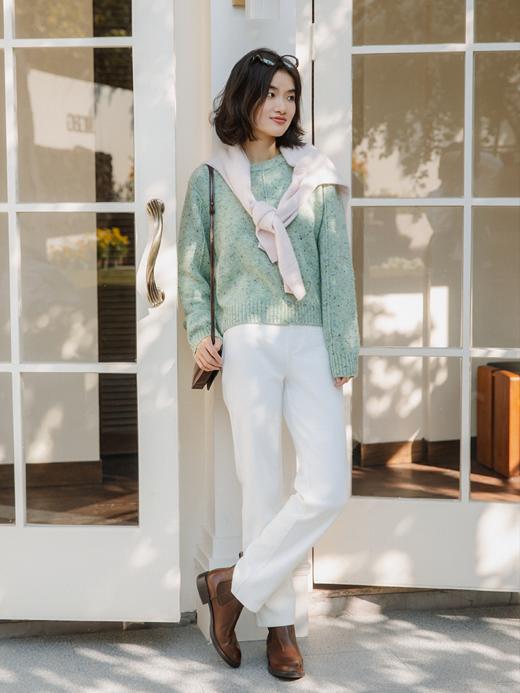 100%山羊绒彩点纱毛衫FCG1CST059 商品图10