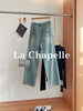 专柜实拍【高棉/舒适百搭】拉夏贝尔/La Chapelle水洗渐变直筒牛仔裤高腰显瘦舒适百搭长裤 商品缩略图2