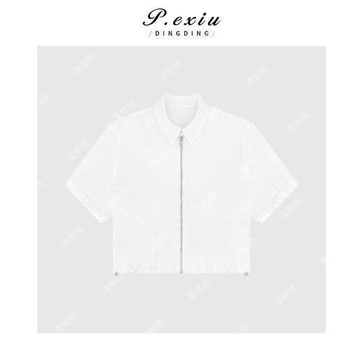 04-2潘依绣丁丁宠粉夏季韩系风空气感拉链短袖防晒外套 W-62211 商品图1