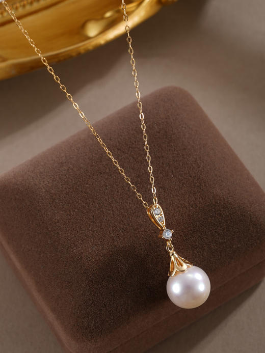 子佩集【星芒圣灵】银S925珍珠惜王妃套链【MLTL014】10mm珠镀金水滴吊球2601 商品图5