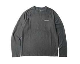 原单正品 Mont-Bell 美山羊绒打底衫 男女同款 胸前小标印花 手感非常好 亲肤软糯  弹性极佳 吸湿排汗+抑味 适合寒冬和各项户外活动 
灰色S-XXL 
清货特价