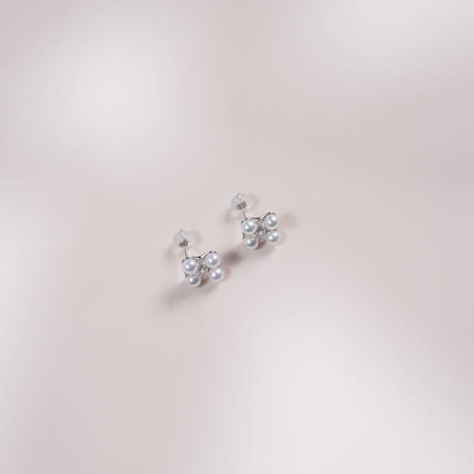瑞果系列S925银 淡水珍珠耳饰 4-4.5mm 商品图2