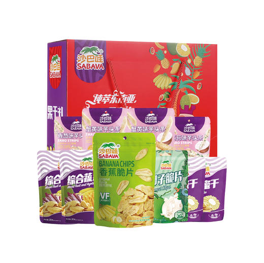 沙巴哇果蔬干休闲零食大礼包368g 商品图6