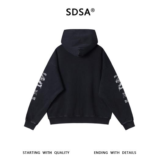 N070SDSA男士秋冬新款痞帅男装嘻哈显瘦印花字母连帽卫衣百搭美式上衣 商品图5