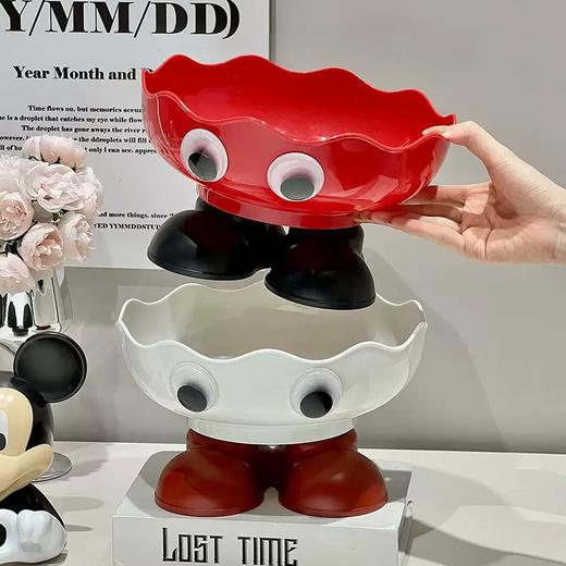 爆款！【小来】9.9买一送一！可爱高脚水果盘，卡通果盘/果篮/收纳盘，家用耐磨易清洁，可沥水 商品图3