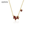【爆款】AJIDOU阿吉豆项链马上有钱吊坠红色爱心锁骨链AA25H0147A10【爆单！！预售3.15发货】 商品缩略图1