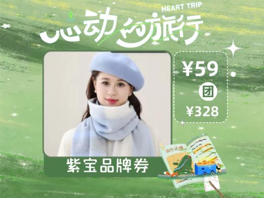 【心动的旅行】紫宝羊毛围巾RXW09315一3x一02 商品图0