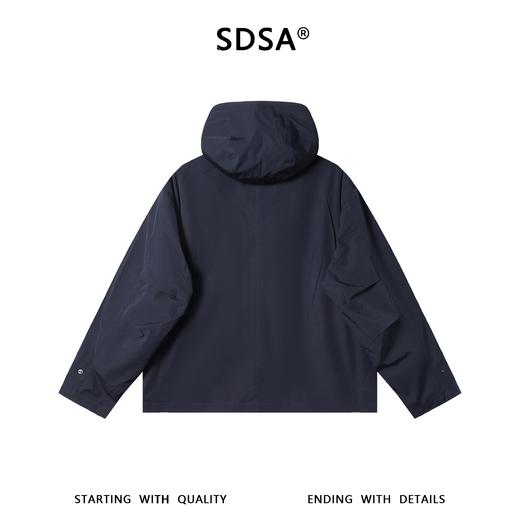 OAS2812SDSA男士秋冬新款痞帅男装韩版简约纯色按扣立领连帽夹克外套百搭 商品图5