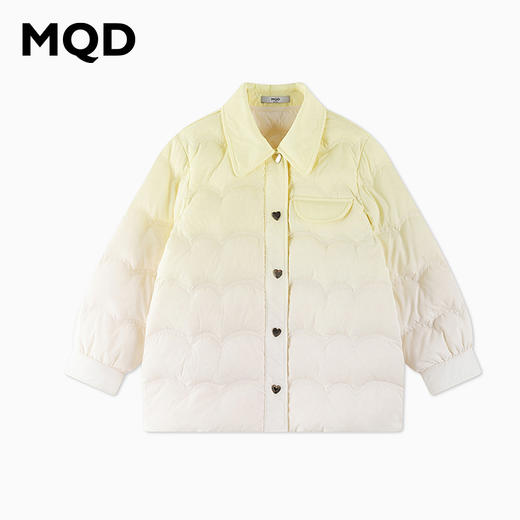 【秒1】【MQD】女童冬季梦幻潮酷渐变休闲翻领羽绒服 商品图5