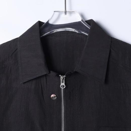 61068SDSA男士秋冬新款痞帅男装潮牌纯色纽扣拉链翻领夹克外套百搭时尚 商品图2