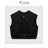 04-3潘依绣丁丁宠粉简约肌理感短马甲拉链外套Q18131 商品缩略图0