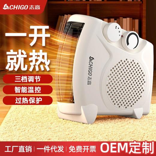 志高取暖器省电立式家用电暖器办公室浴室电暖风机即热电暖气 商品图0
