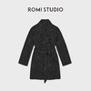 ROMI STUDIO“芝麻底”软糯羊毛纱气质翻领收腰毛织大衣RWDSWT1977 商品缩略图0