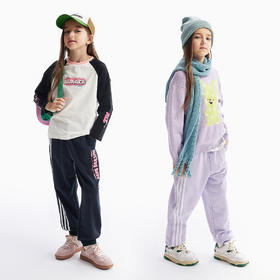 【秒3】【MQD】[天然环保]童装女童春春秋运动裤春装儿童索罗娜运动条杠卫裤