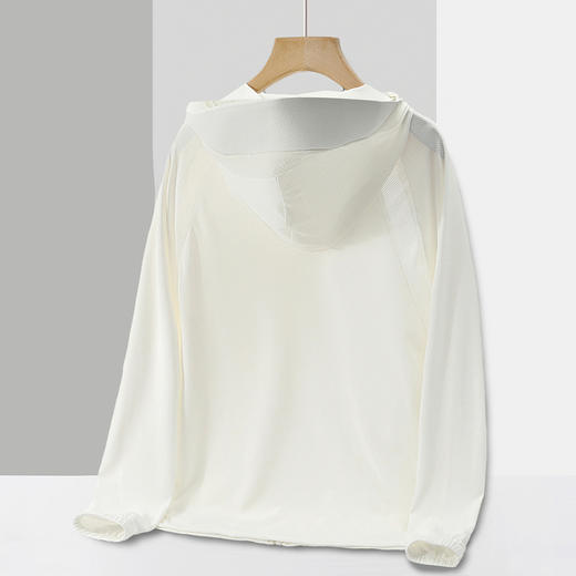 GXG男装25夏季时尚拼接设计拉链口袋舒适柔软连帽防晒服K&C 商品图3