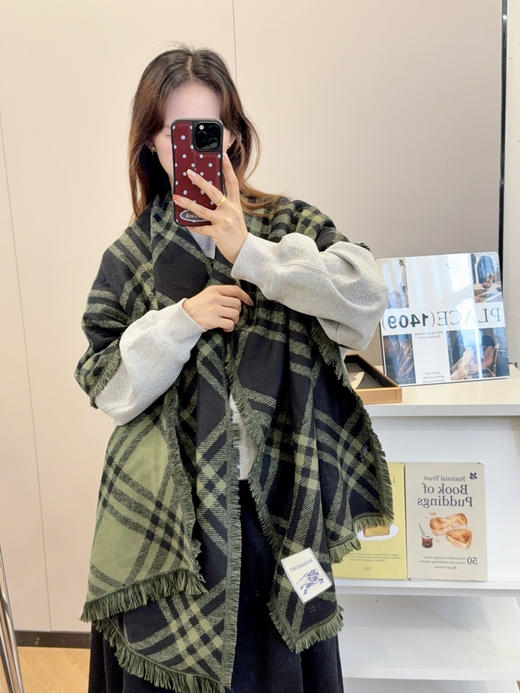 秋冬特惠💰150 巴宝莉围巾《骑士格纹长巾》 商品图6