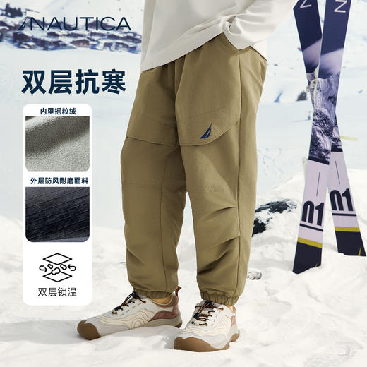 NAUTICA诺帝卡童装 梭织加绒长裤 NK340180 商品图1