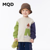 【特】【MQD】男小童冬潮酷清新撞色贴布绣半高领卫衣 商品缩略图0