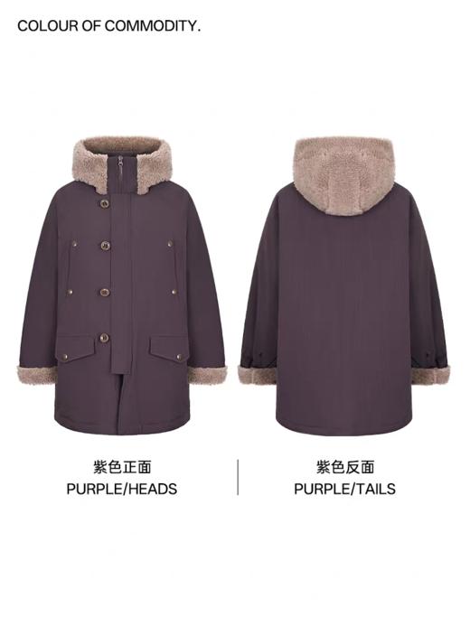 马得工地/MDGDWT14902/防水毛毛帽羽绒派克服 商品图4