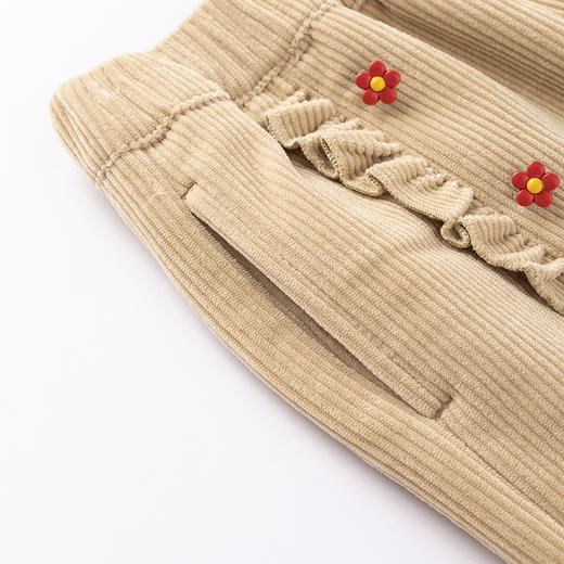 【秒3】【MQD】女童冬季绒感舒适时尚休闲裤子长裤 商品图6