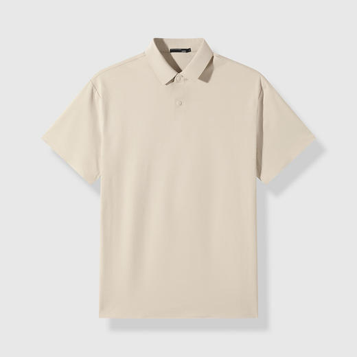 GXG男装25夏季新款户外休闲商务百搭简约纯色翻领短袖Polo衫K&C 商品图4