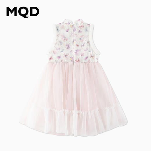 【秒2】【MQD】女童复古优雅蝴蝶印花国风无袖连衣裙 商品图5