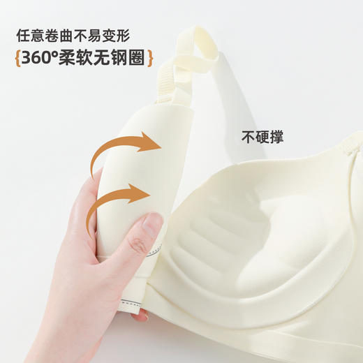 雅黛俪女士文胸小胸聚拢显大上薄下厚手掌杯显大内衣无痕胸罩 商品图6