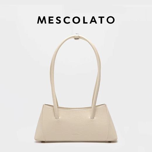 Mescolato 意大利手工新款法棍包小众设计品牌头层牛皮单肩腋下包 商品图2